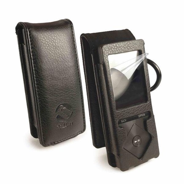 Ashtead Retail & Wholesale Tuff Luv C12-44 Faux Leather Case Cover for Sony NWZ A15 A17 A20 A25 A27 Walkman; Black C12_44